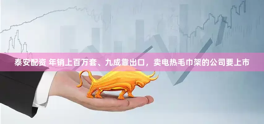 泰安配资 年销上百万套、九成靠出口，卖电热毛巾架的公司要上市