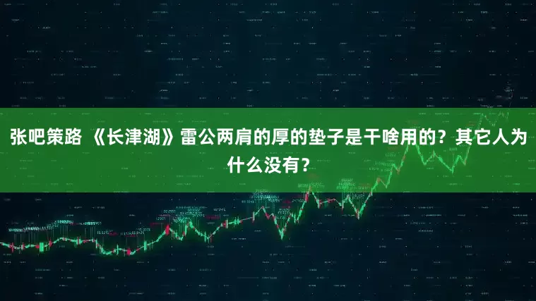 张吧策路 《长津湖》雷公两肩的厚的垫子是干啥用的？其它人为什么没有？