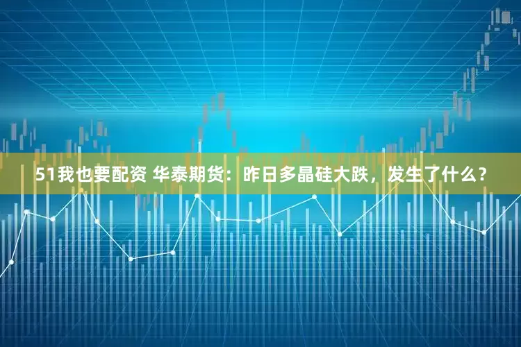 51我也要配资 华泰期货：昨日多晶硅大跌，发生了什么？